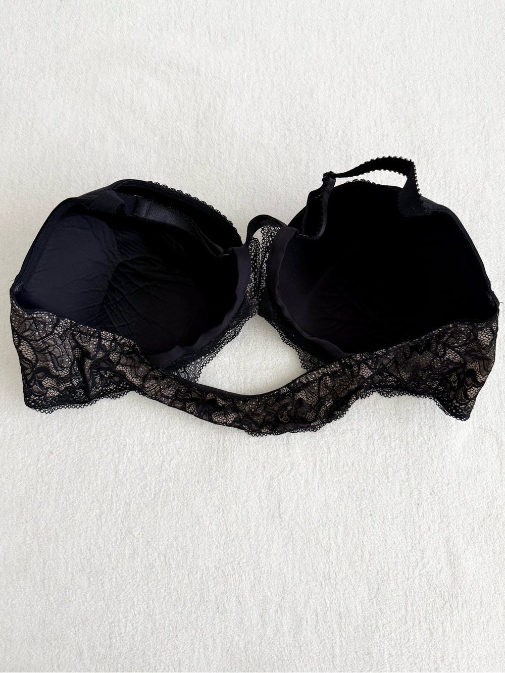 Torrid Front Hook Black Lace Racerback Bra 48DD Romantic Feminine - Picture 5 of 6